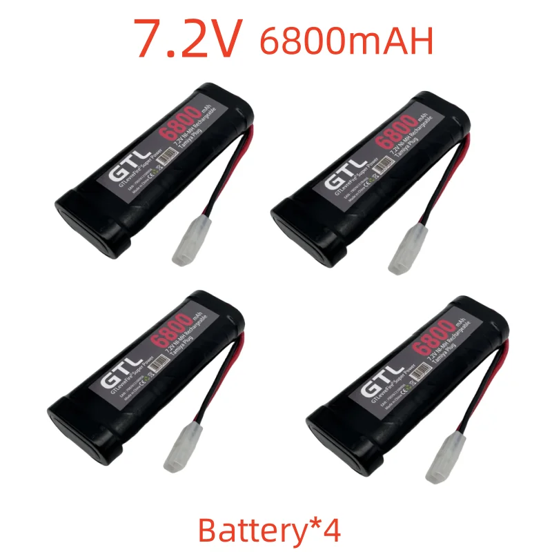 Nouveau 7.2V batterie 6800mAh NiMH batterie RC voiture camion Bugibot réservoir ni mh Batterias gris dîner alimentation batterie 7.2v nimh