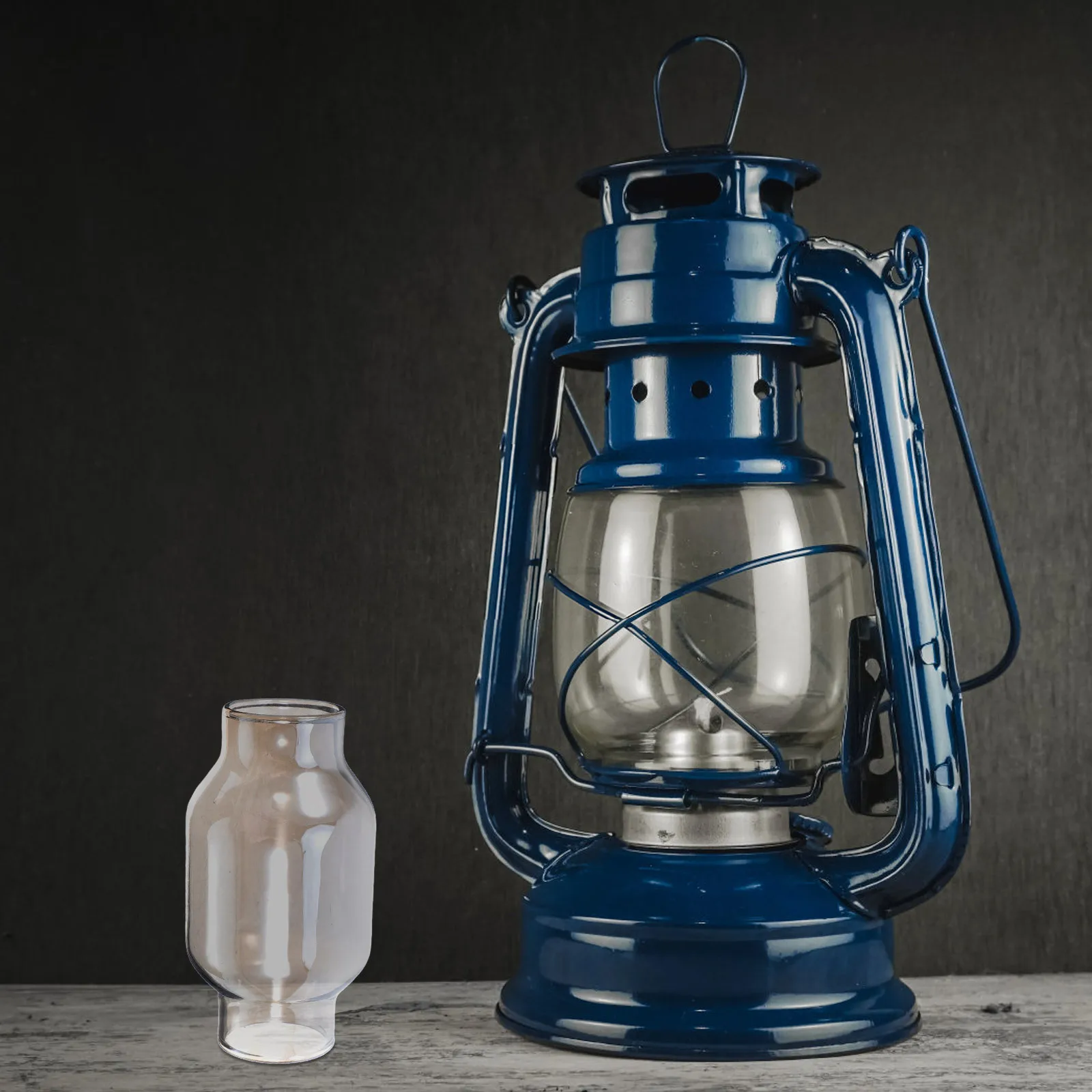 

Round Glass Lamp Shade for Camping Outdoor Use High Temperature Resistant Cozy Atmosphere Creator Easy to Install Modern