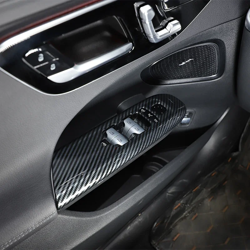 For Mercedes Benz C Class W206 C200 C260 2022 Car Glass Lift Decorative Panel ABS Interior lifting frame protection accessories