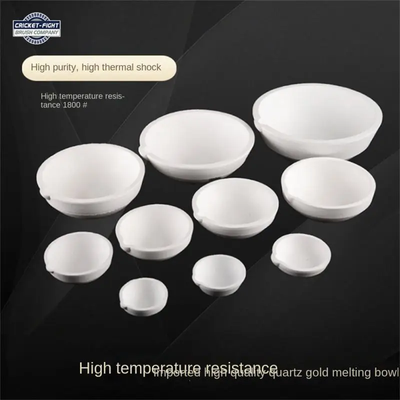 Antiseptic Quartz Bowl Corrosion Resistance Alchemical Vessel Strong Oxidation Resistance High Heat Resistance Molten Gold Bowl