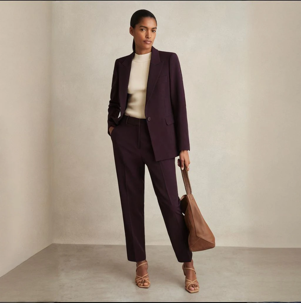 

Women's 2 Piece Business Suit Single Breasted Suit Blazer Casual Office Work Outfits Elegant Pantsuit Set Customize