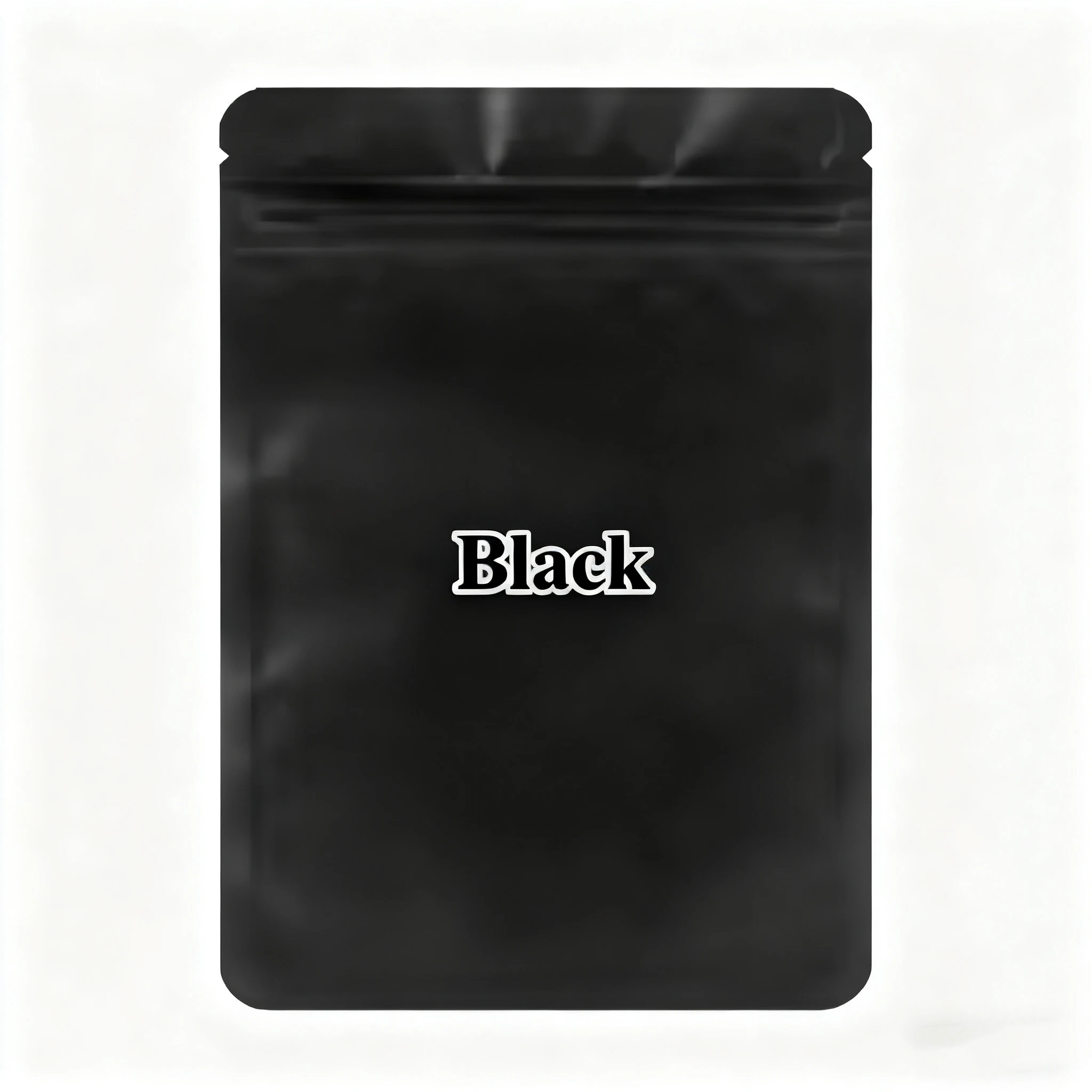 

100PCS Matte Black Resealable Foil Packaging Bags, Moisture-Proof Barrier Pouches for Coffee,Tea, Snacks DIY Matcha&Food Storage