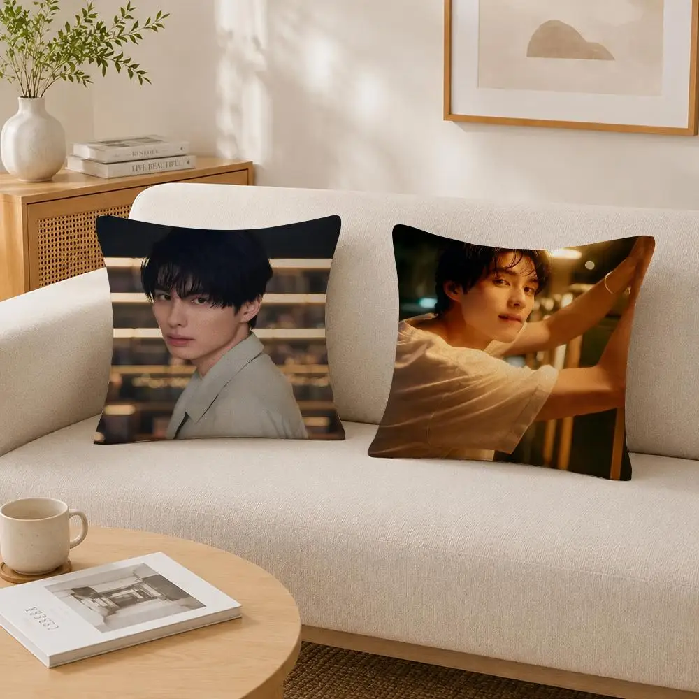 Actor Kyoya Honda Cushion Cover Soft Fluffy Short Plush  Pillow Case  Sofa Bed Home Decor