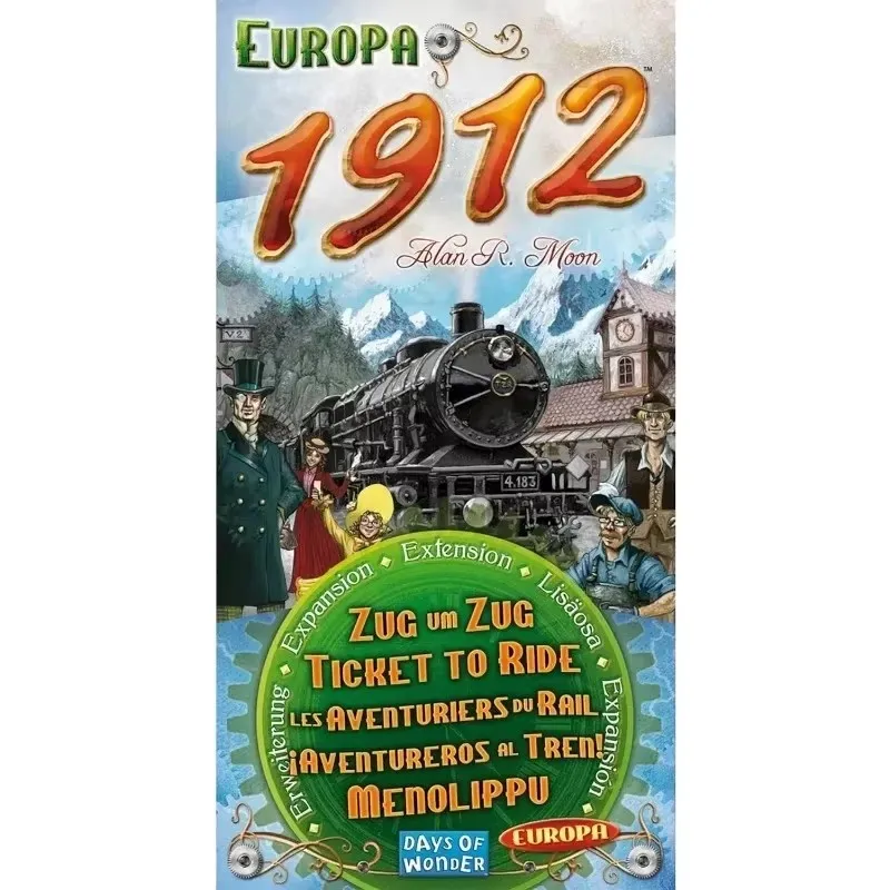 Ticket To Ride Europa 1912 Board Game EXPANSION Train Route-Building Strategy Game Party Play Cards Game Plot Board Game