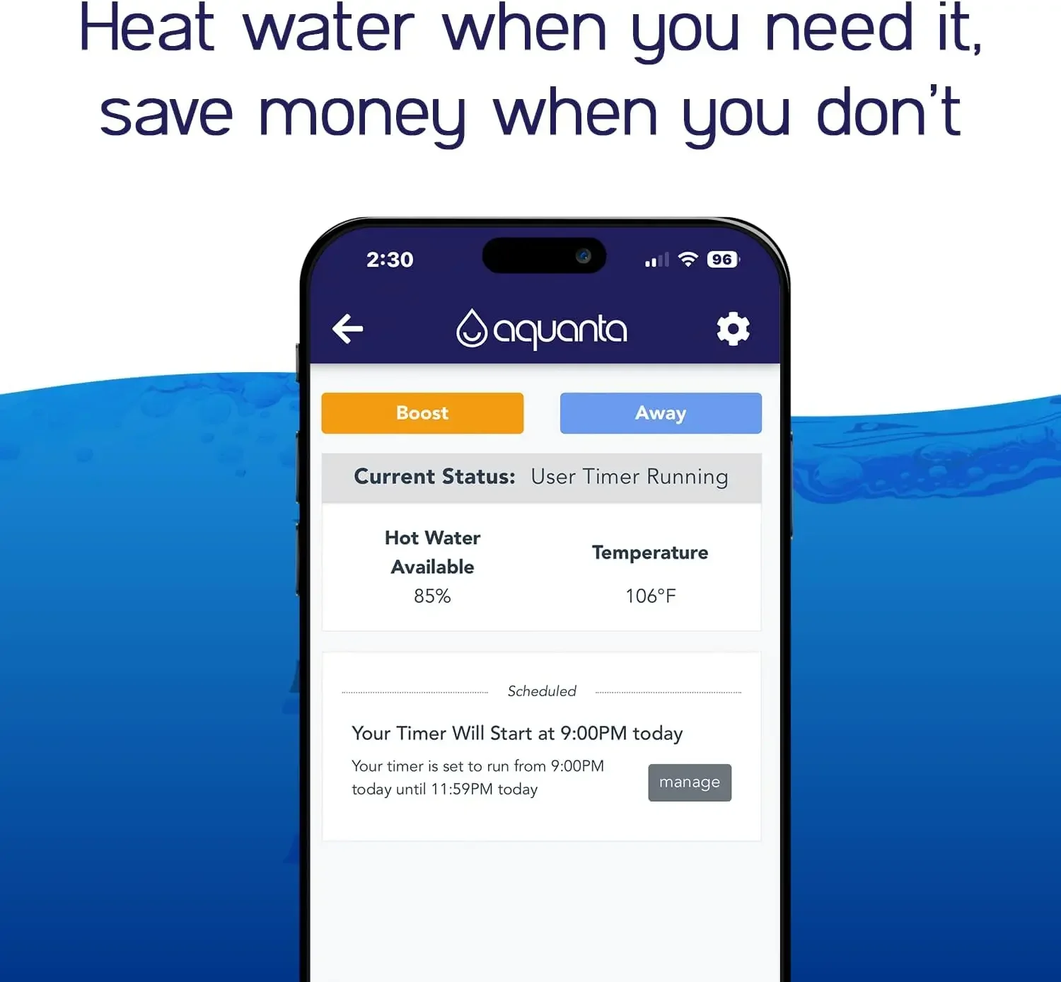 Water Heater Timer: Optimize Hot Water Usage - Compatible with Alexa - Installs in Minutes, No Plumbing Required. Compatible