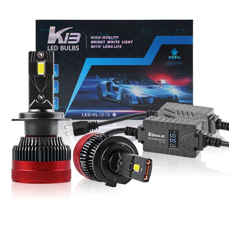 

K11 K12 K13MINI Automotive LED Headlamp Bulb H1 H4 H11 9005 H7 canbus fog lights LED Lamp IP68 Waterproof car Headlight