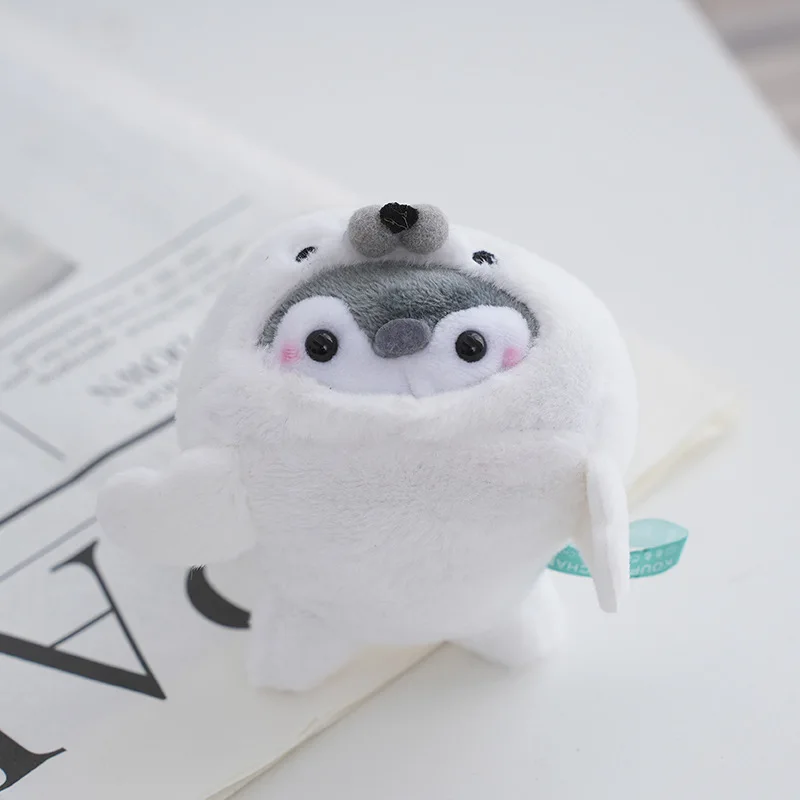 ليتل البطريق أفخم سلسلة المفاتيح ، حقيبة يد الديكور ، دولفين ، الحوت ، القرش ، المدرسية ، 10 سنتيمتر