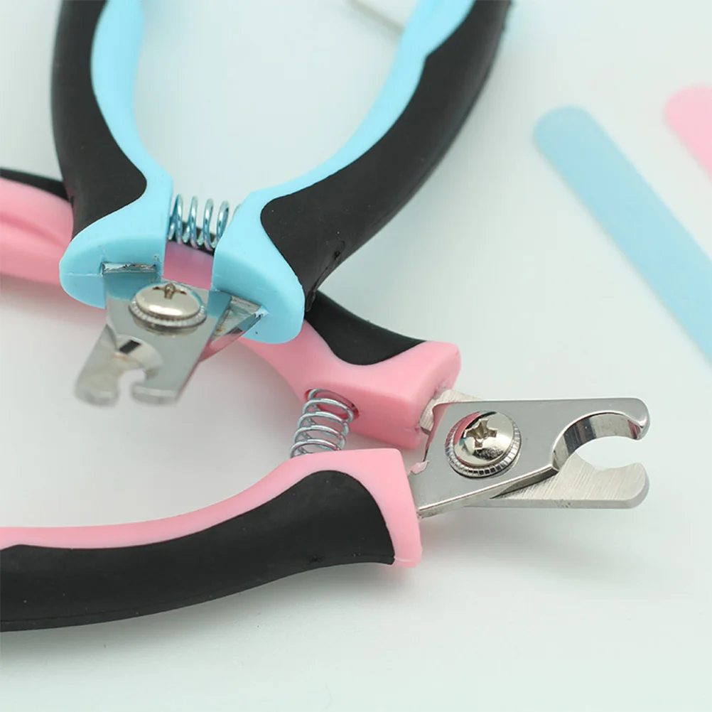 

1 set Pet Clipper Set Stainless Steel Dog Nail Clippers Non-Slip Handle Blue For Cats Dogs Grooming Tool Pet Nail Trimmer Dog
