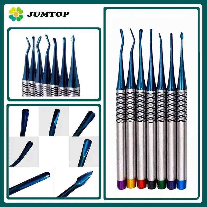 Dental oral titanium alloy steel minimally invasive tooth extraction tip clip mechanical tooth extraction tool 7 pcs