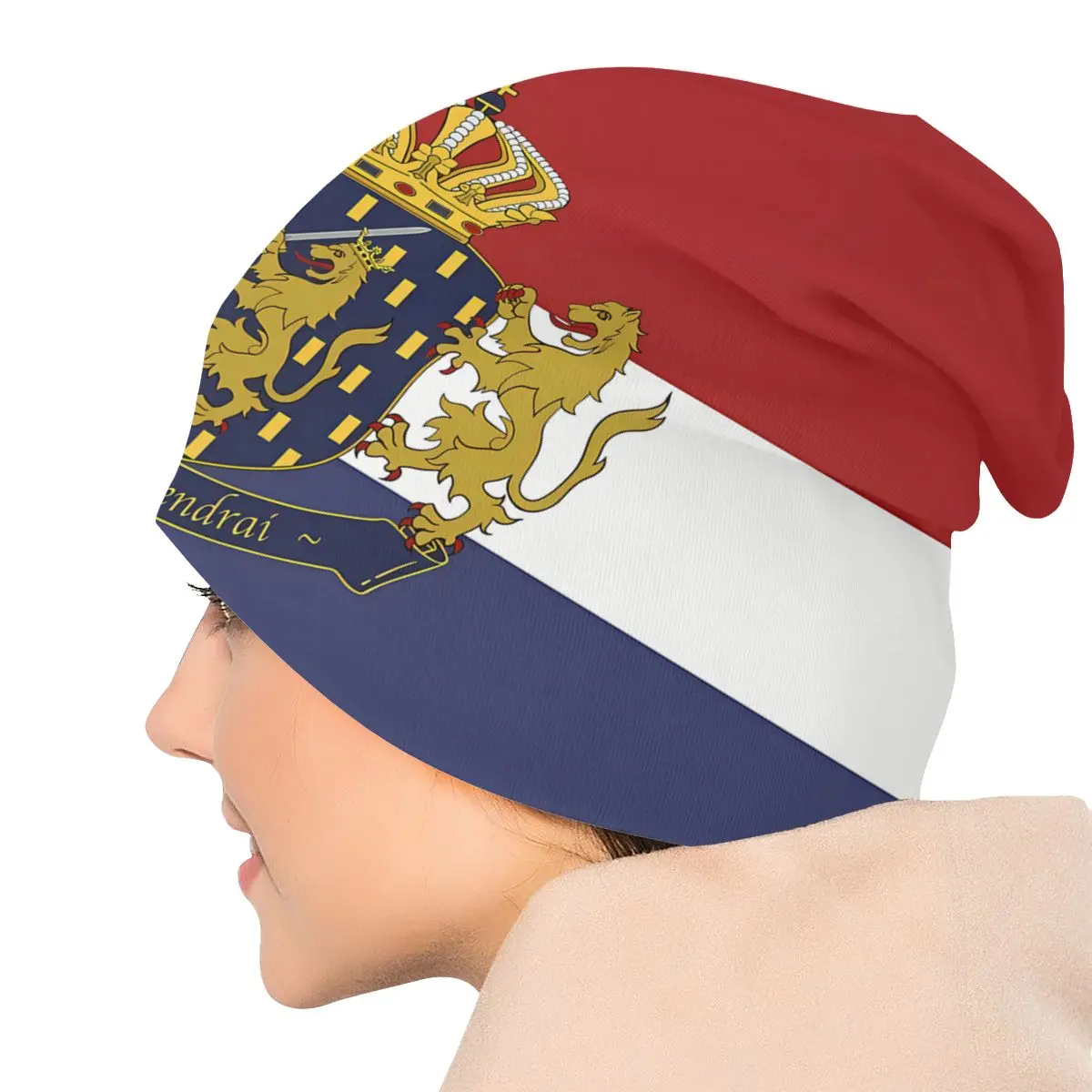 Rijkswapen Nederland (abrigo de los Países Bajos), gorros finos para mujer, gorros casuales de doble uso, otoño