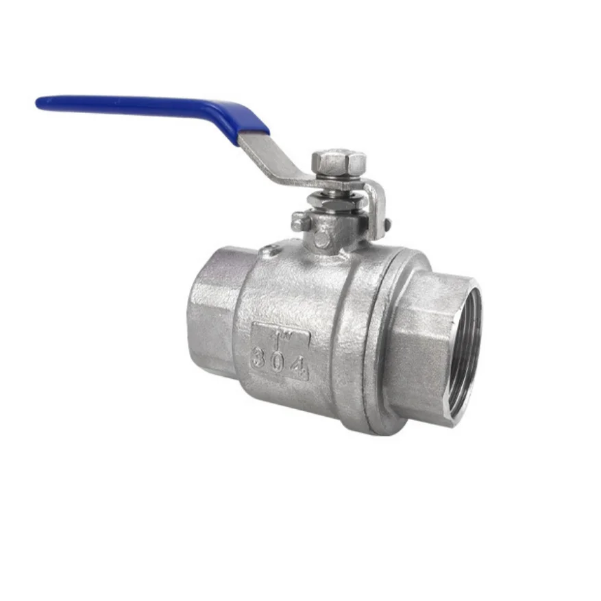 304 Stainless Steel Two Piece Ball Valve 1/4 3/8 1/2