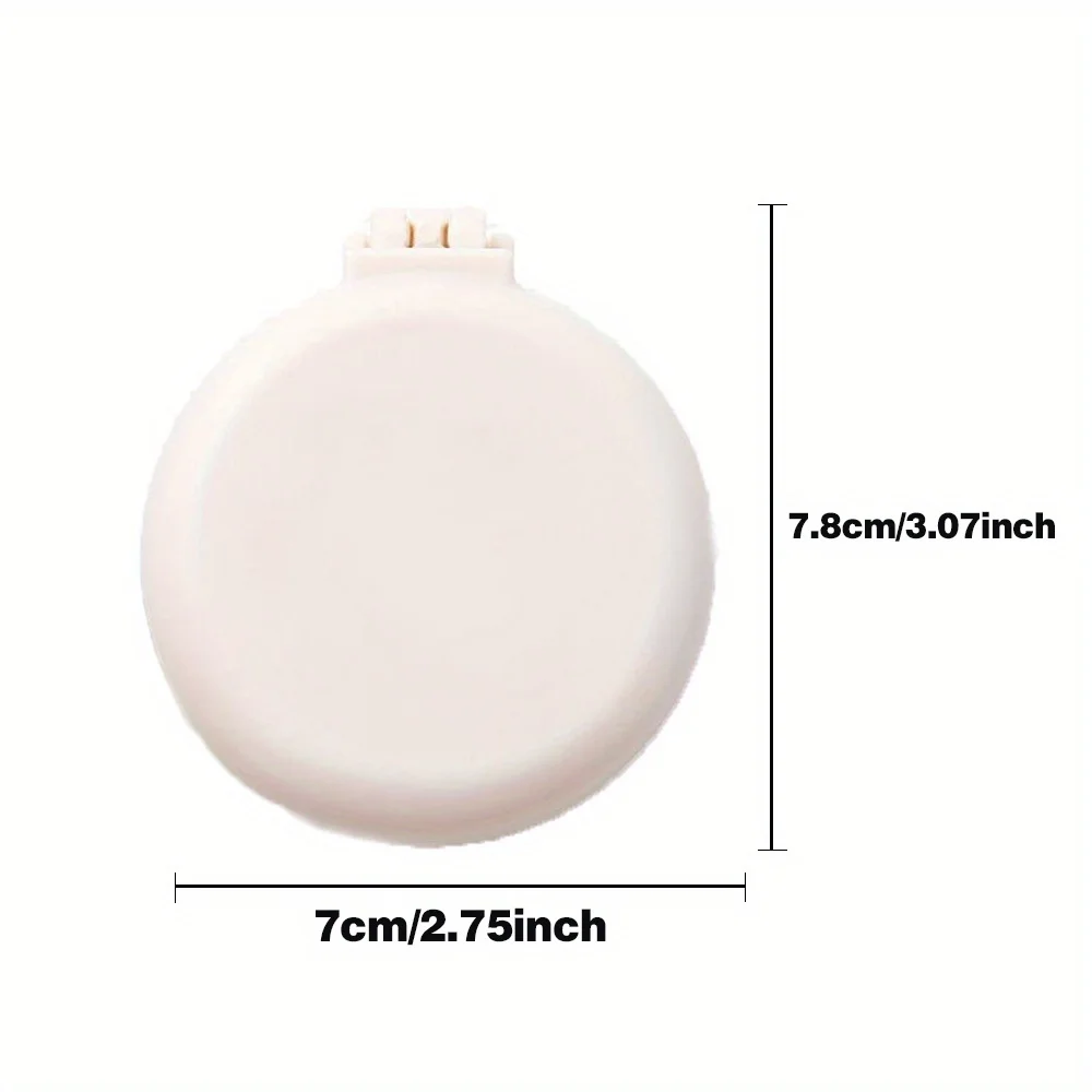 Personalisieren Sie den 26 Buchstaben-Hochzeits-Exklusiv-Blumen-Minikamm mit Spiegel, praktischer Mini-Luftkissenkamm für Mädchen, zusammenklappbarer Airbag-Kamm