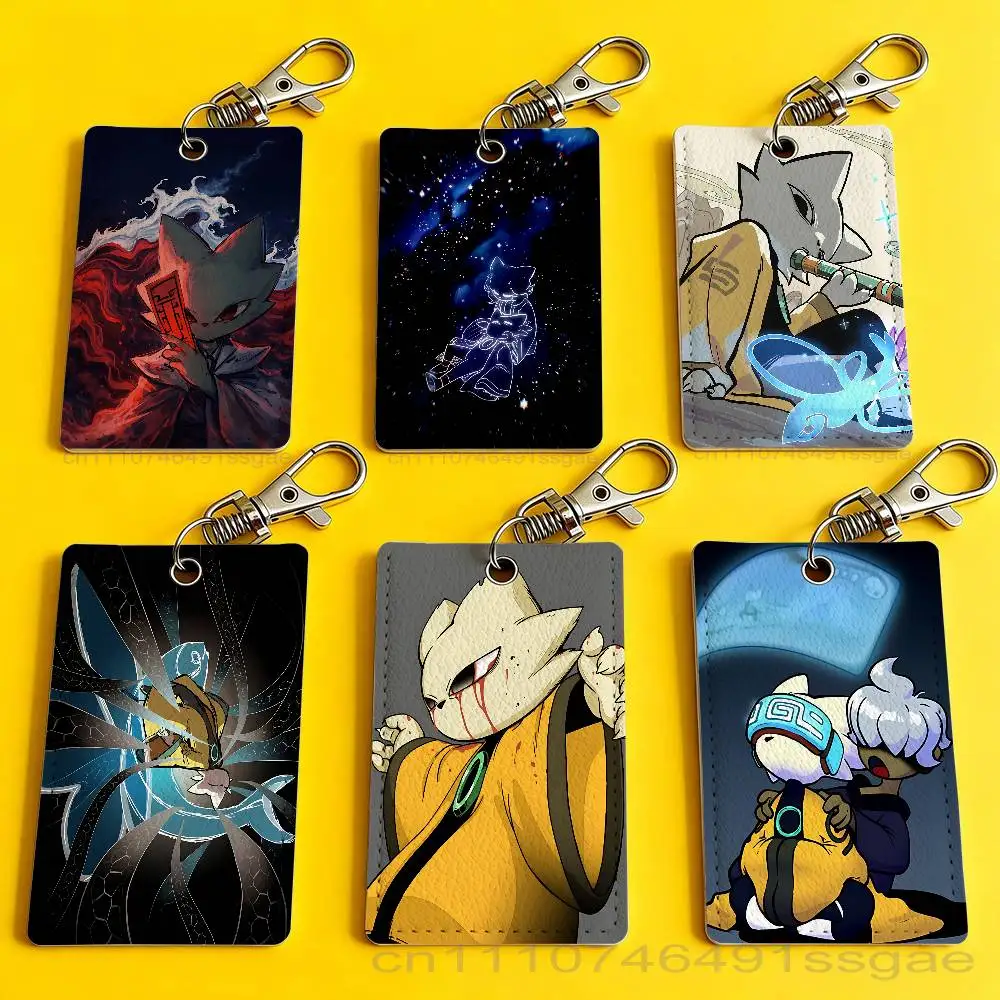 

Game N-Nine Sols-s Badge Holder Keychain For Bank Business Work Card Holder Student Card Protective Case Bus Card