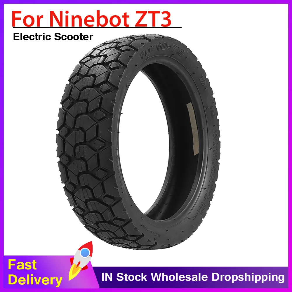 70/60-7.5 Vacuum Tyre Tubeless Off-road Tire for Ninebot ZT3 /ZT3 Pro Electric Scooter 11-inch Trye Wheel Parts Accessories