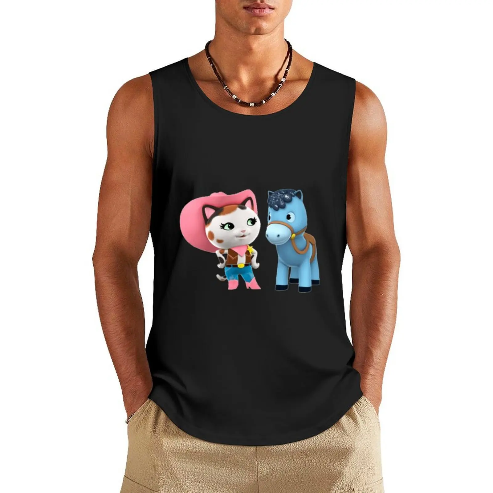 

sheriff callies Tank Top gym Men's t-shirts Top summer Men's sleeveless Clothing