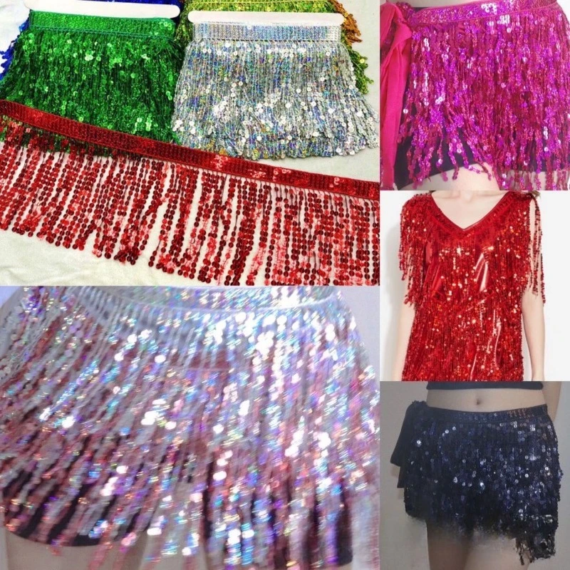 

10m/Lot 15cm Beads Tassel Fringe Beard Sequins Hanging Ear Accessories DIY Apparel Arts Craft Sewing Supplies