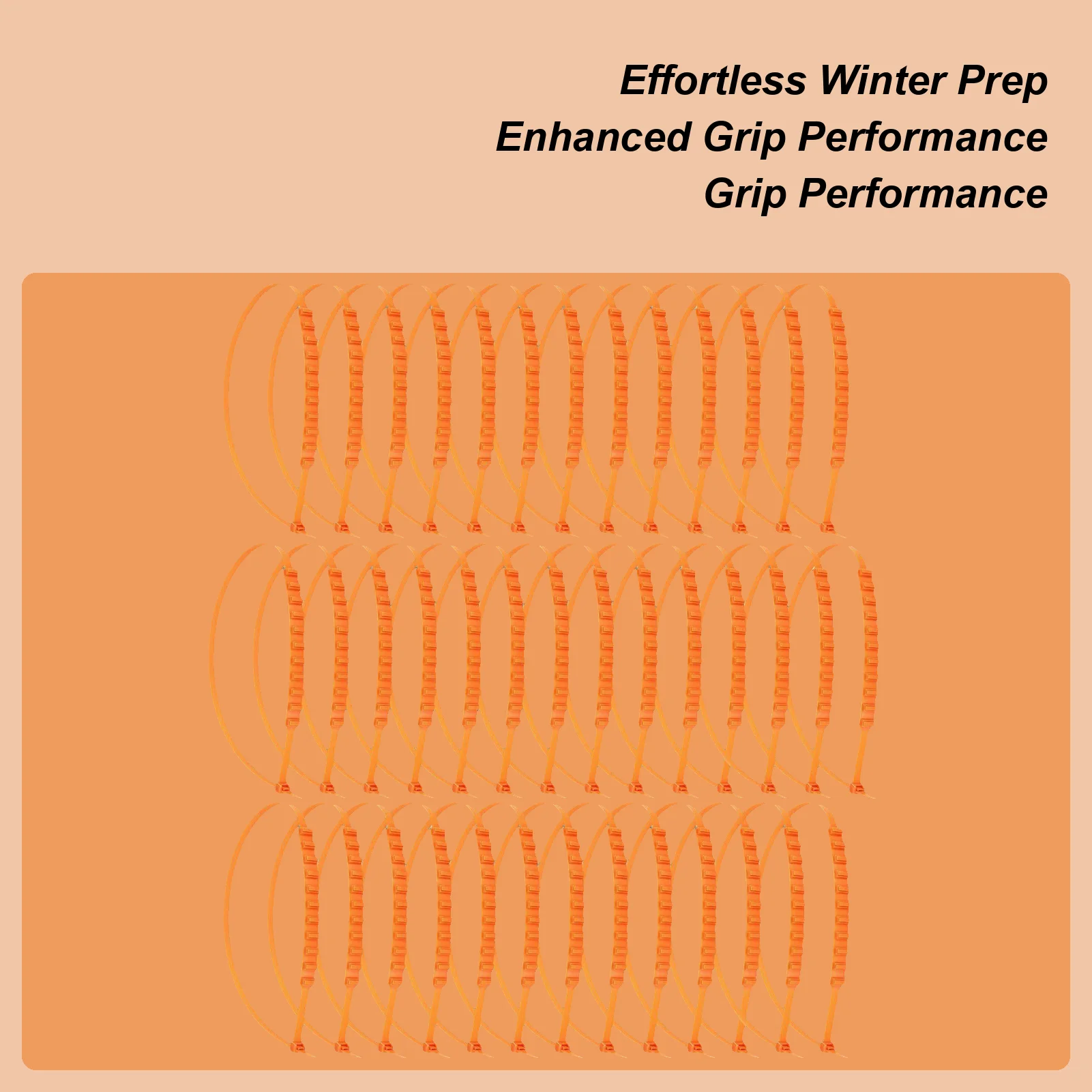 Snow Chain Foldable Lightweight Full Coverage Tool Reusable Tire Chains For Vehicle Automotive Trucks SUVs Winter Outdoor