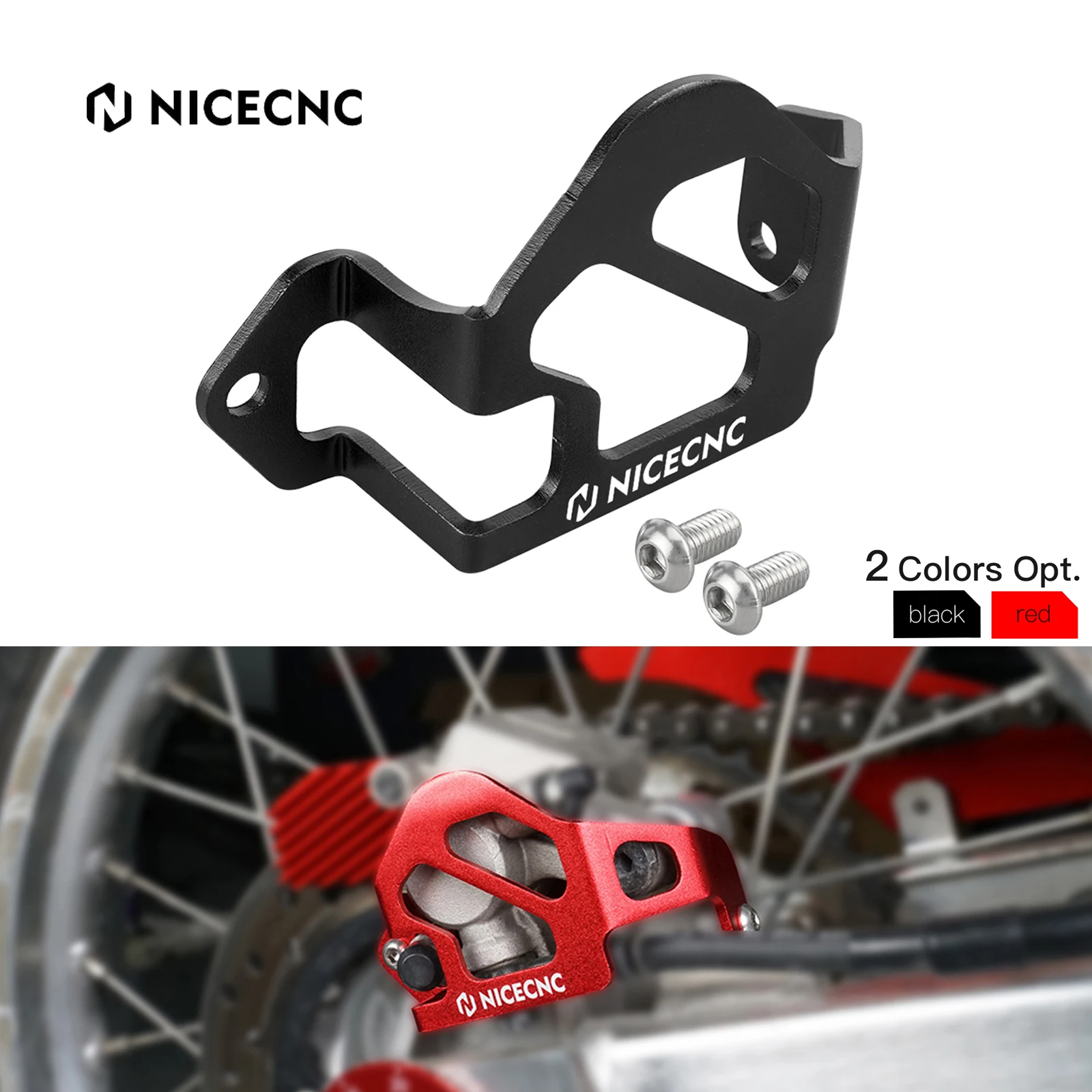 

NICECNC For Honda XR650L XR 650L 1993-2025 2024 2023 2022 2021 2020 2019 Motorcycle Rear Brake Caliper Guard Protector Aluminum