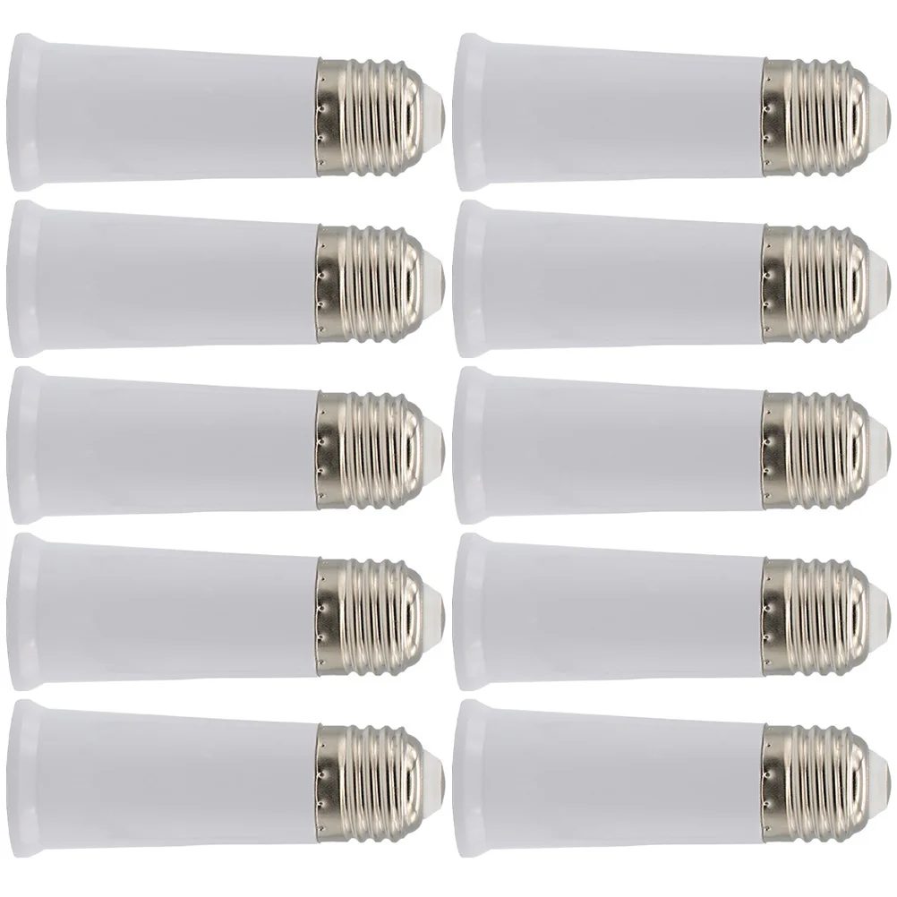 

10Pcs E27 Bulb Socket Extender 95mm Recessed Light Adapter Smooth Surface Neat Trimming Easy Operation Fashionable Unique