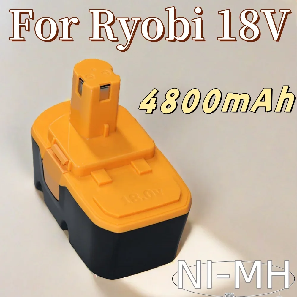 

4800mAh 18V Replacement Battery Compatible with Ryobi P100 P101 ABP1801 ABP1803 BPP1820 Cordless Power Tools