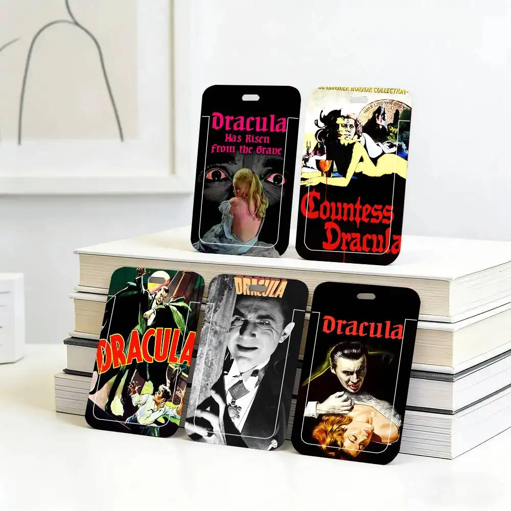 

1 шт. Ретро-чехол для ID-карты в стиле фильма «Ужасы Дракулы», защитный чехол для школьной, проездной, обеденной карты, с легким выталкиванием
