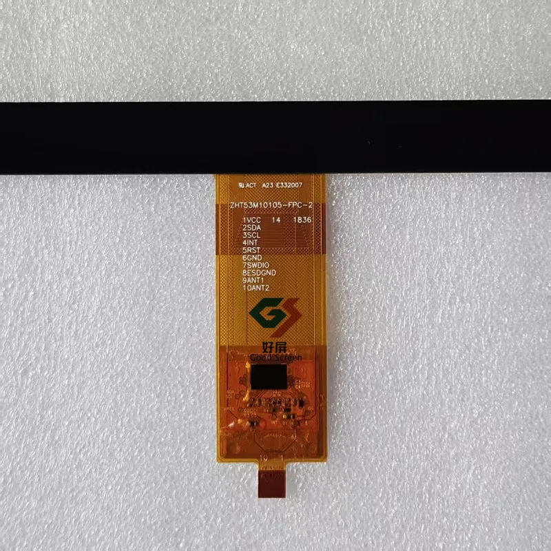 10.1Inch Blkack P/N ZHT53M10105-FPC-2 Capacitive Touch Screen Digitizer Sensor External Glass Panel 10Pin