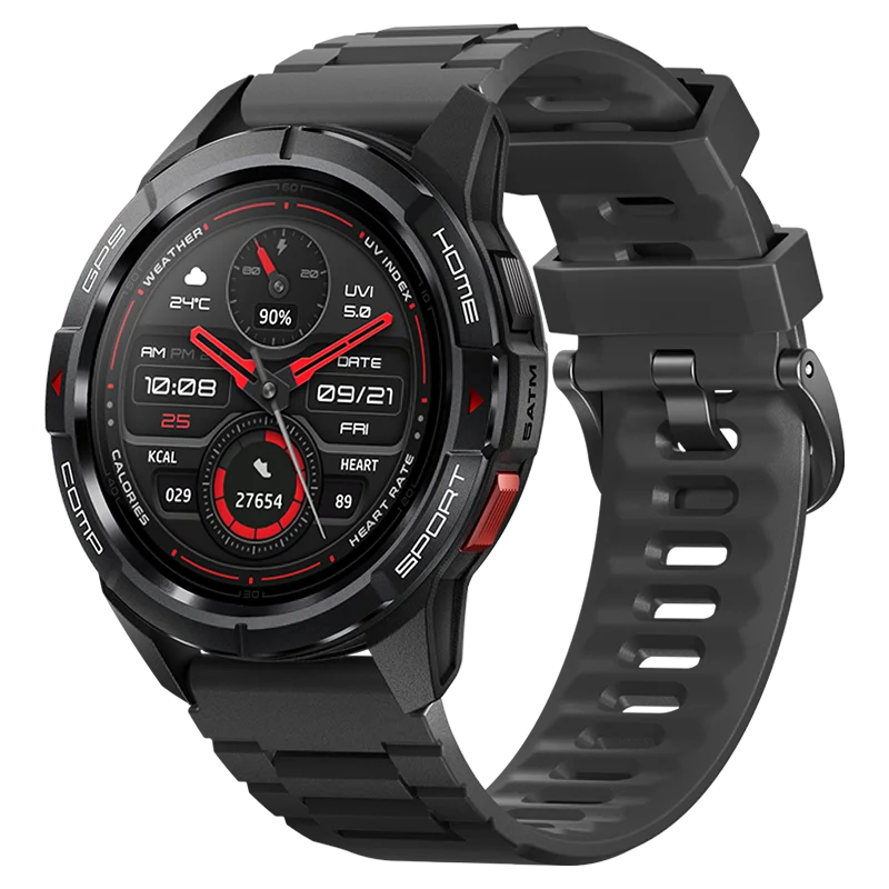 Mibro GS aktywny Smartwatch pozycjonowanie GPS 1000 nitów ekran AMOLED 5ATM wodoodporny 150 trybów sportowych inteligentny zegarek dla androida iOS