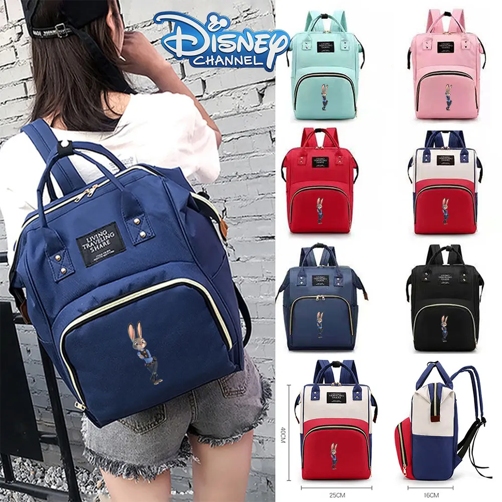 

Disney Zootopia Water-Resistant Nylon Mommy Backpack Easy to Clean Diaper Bag for Busy Family Life