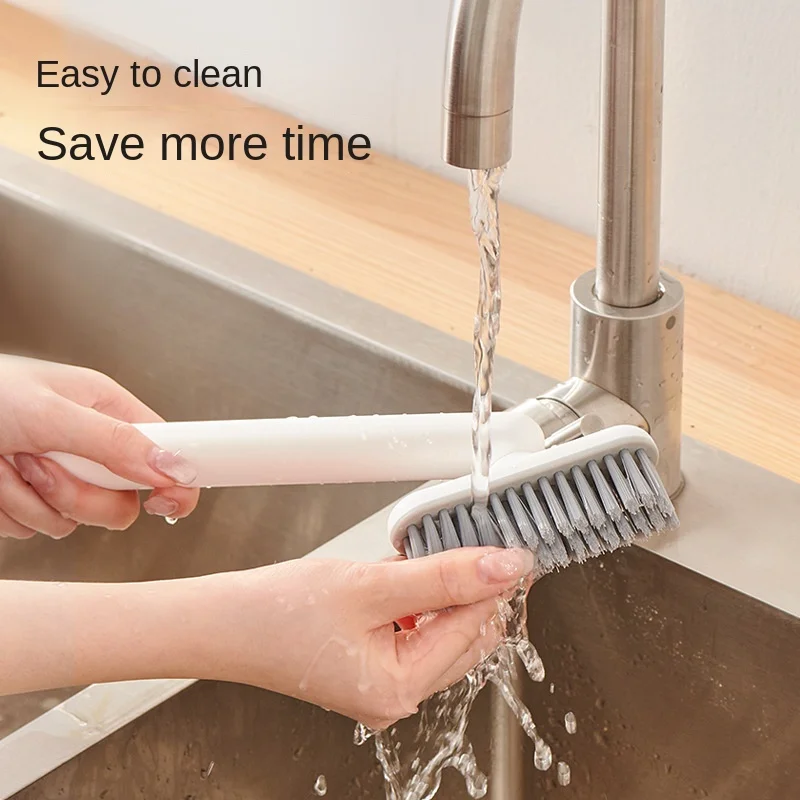1pc Multi-functional seamless brush without blind spots, bathroom small brush, household kitchen rotating cleaning brush