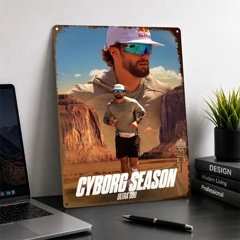 Cyborg Season Ultra 600 Endurance Runner Aluminum Poster Customized Metal Sign Gridiron Action Wall Art Made For Active People