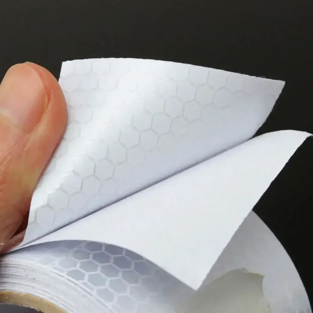 عودة اللثة كريستال اللون شعرية دراجة مخطط ملصقات السيارات تحذير ملصقات عاكس شريط إضاءة طويل شعار السلامة فيلم عاكس #4