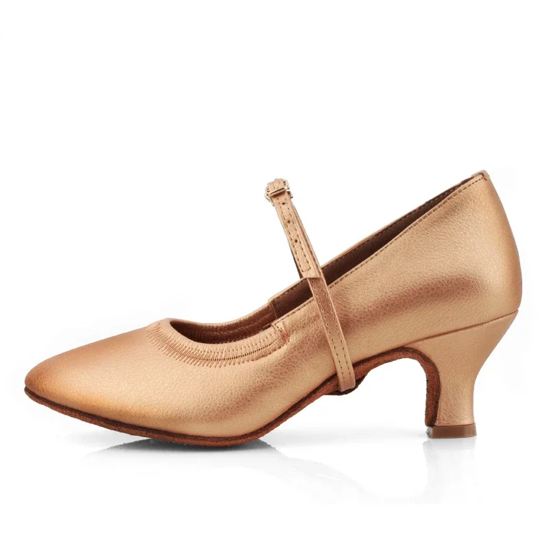 XIHAHA-Chaussures de danse latine à talons hauts pour femmes et filles, chaussures de danse moderne, chaussures de phtals standard, salle de Rh, nouveau, 3.5, talon de 5 cm et 7cm