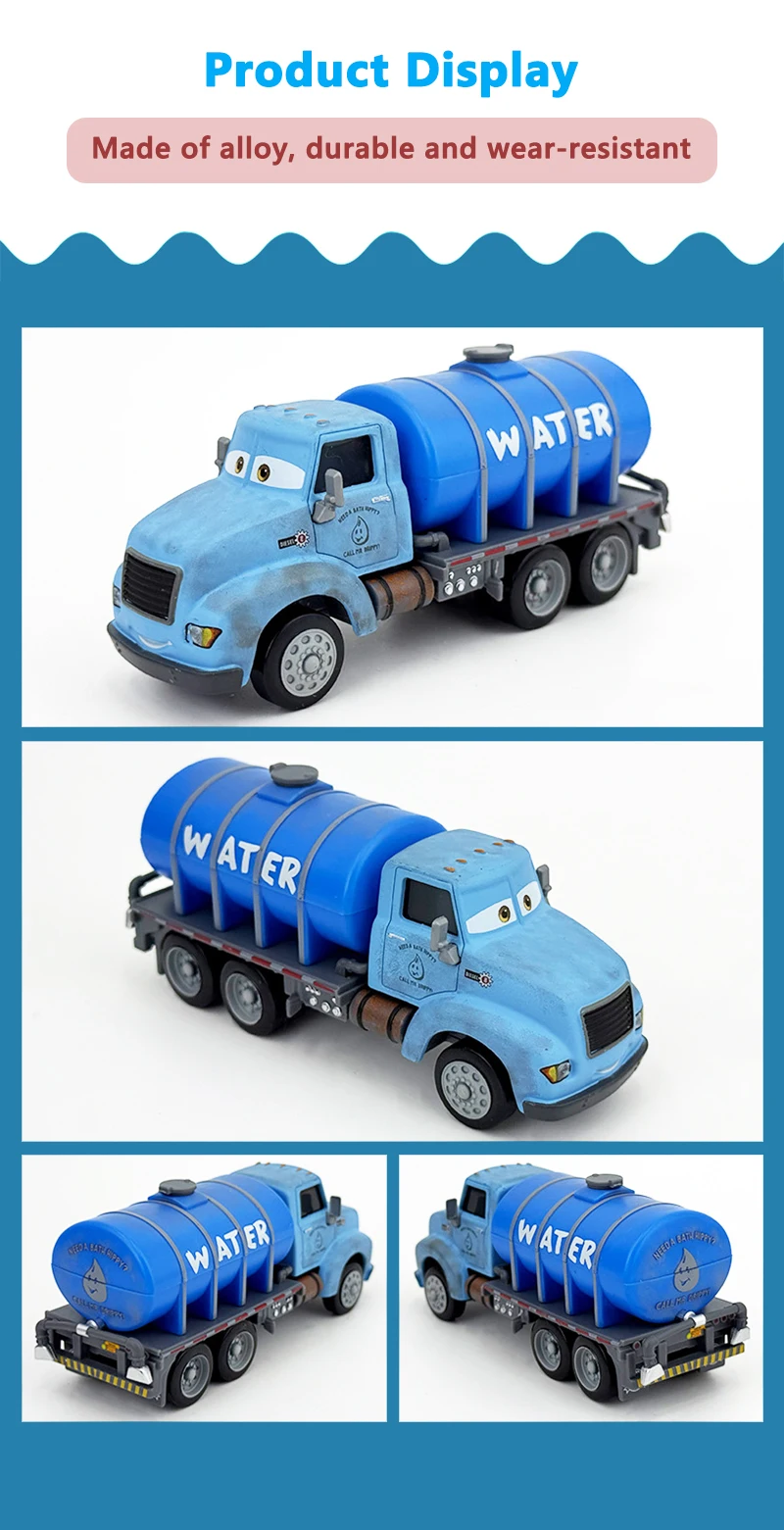 Cars 3 Spielzeugauto Der Wettbewerb des Demolition Derby Rennfahrer Mr. Drippy Legierungs-Druckgussmodell LKW Spielzeug Geschenk für Kinder – Detail 5
