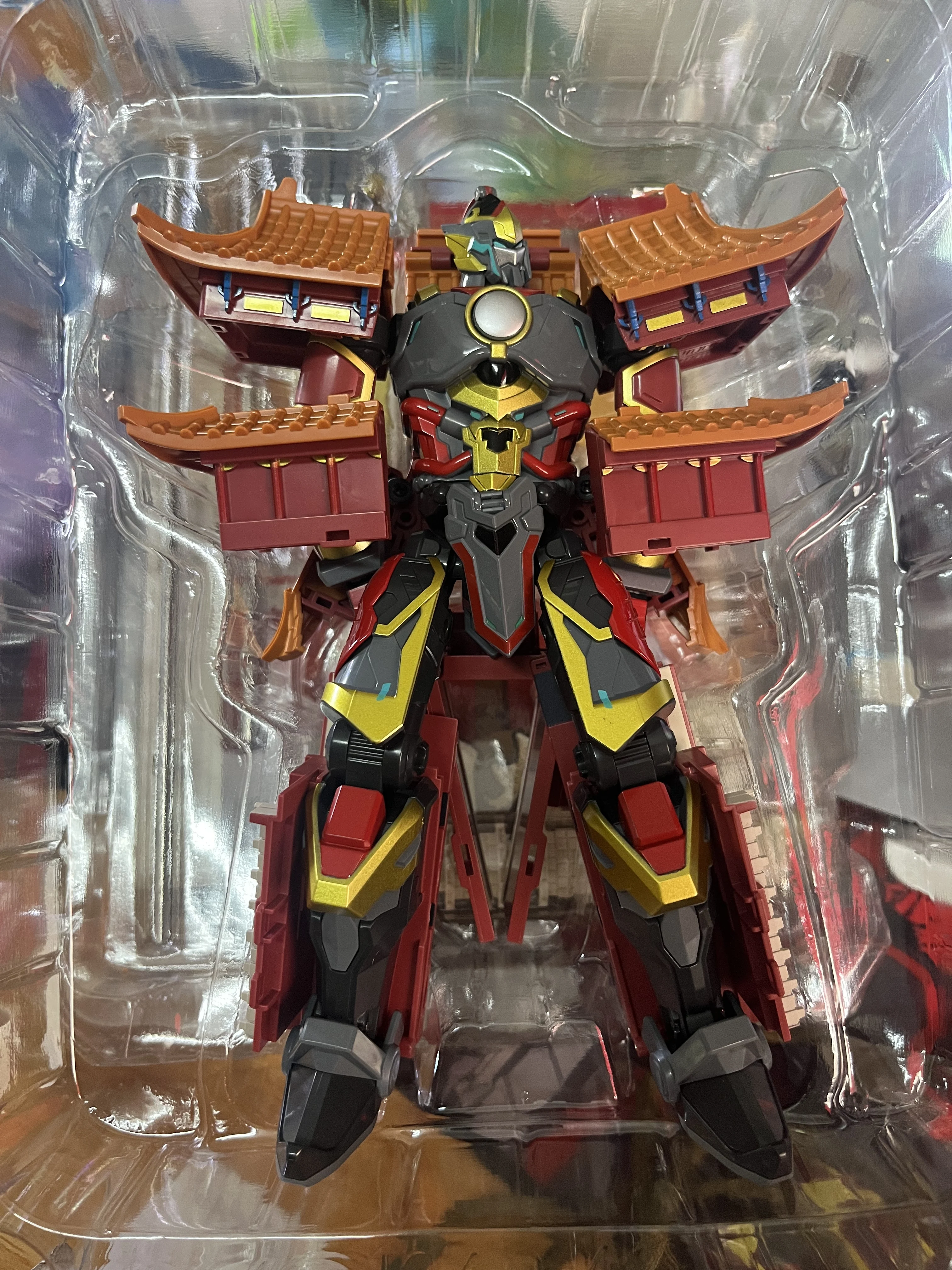 [สต็อก] Lijiang ปักกิ่ง Tiananmen Square Building Transformation รุ่น: 49 จีน Chic หุ่นยนต์ Action Figures ของเล่นของขวัญ