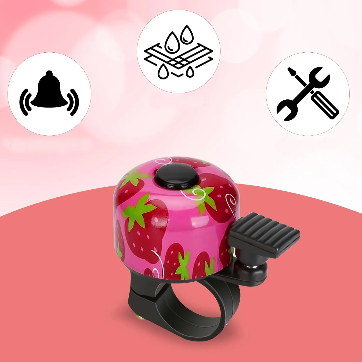 Bicycle bell strawberry payment outdoor riding