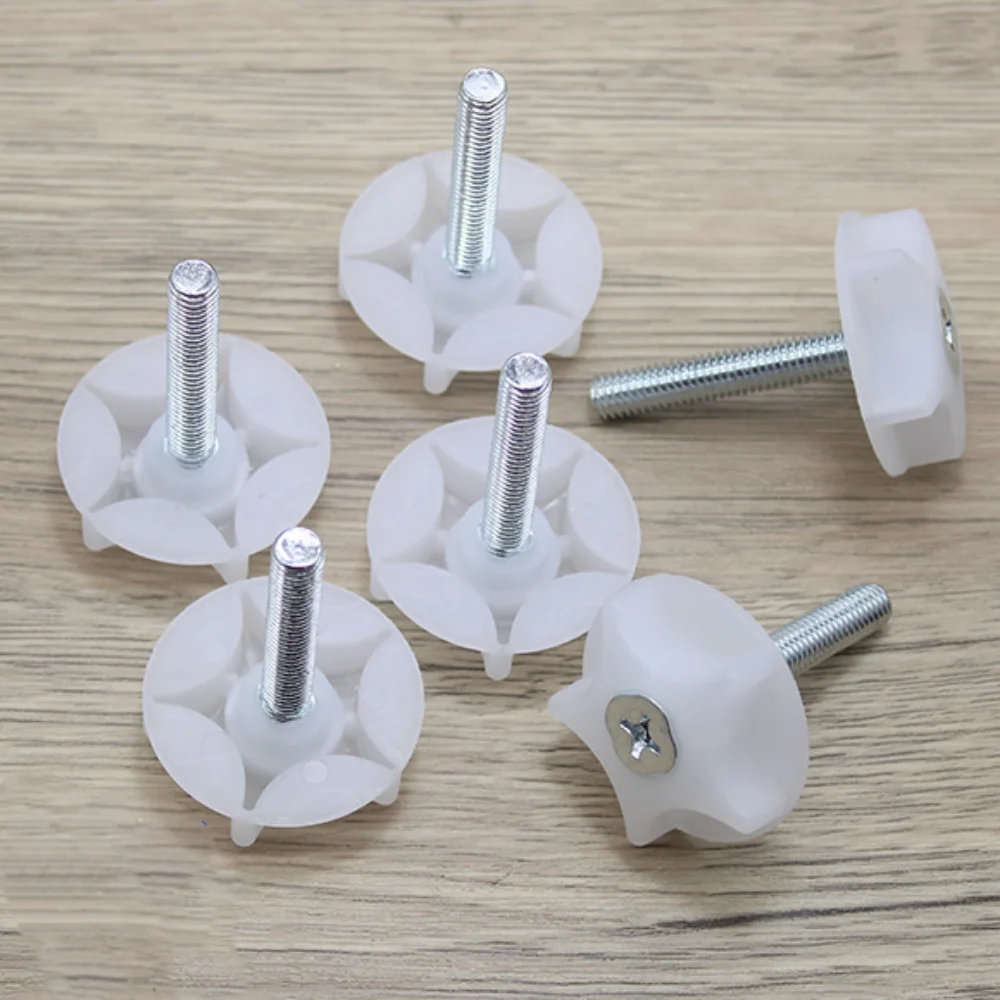 

10pcs Polypropylene Adjustable Furniture Levelers Iron Durable Screw on Furniture Glide Non-slip Adjustable Screw Foot Levelers