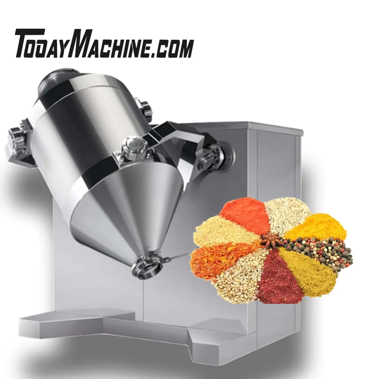 

Industrial Flavoring Seasoning Spices Tea Powder Rotary 3D Drum Mixing Machine