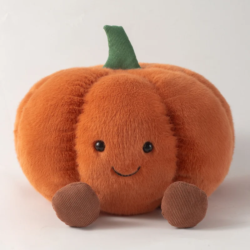 

Очаровательная плюшевая игрушка-тыква, милая мягкая кукла, мягкие плюшевые тыквы с милым выражением, подарки для домашнего декора на Хэллоуин