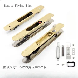 1 set of stainless steel bridge cut aluminum alloy door and window hook lock balcony sliding door bar lock hardware accessories
