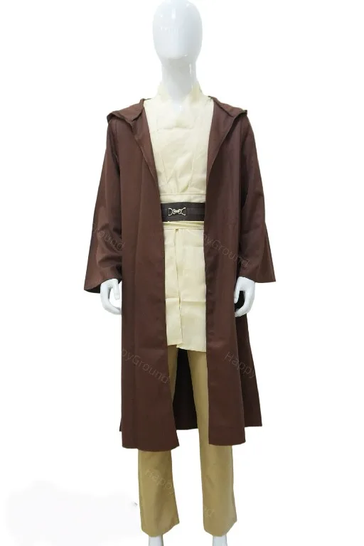 

Jedi Robe Obi Wan Costume Cosplay Disguise Halloween Carnival Suit