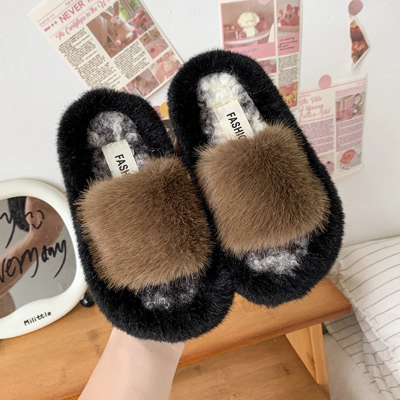 حذاء قطني غير رسمي للأطفال للفتيات لشتاء 2025 موضة جديدة على الطراز الكوري حذاء ناعم من الأسفل مضاد للانزلاق متعدد الاستخدامات مفتوح الأصابع