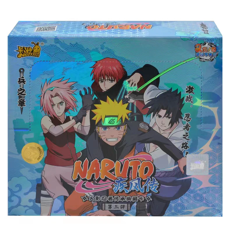 Kayou Naruto Soldier Chapter 1~4; 6 Series Blind Box Uchiha Itachi Uchiha Obito Rare Game Collection Card Christmas Gift Toys