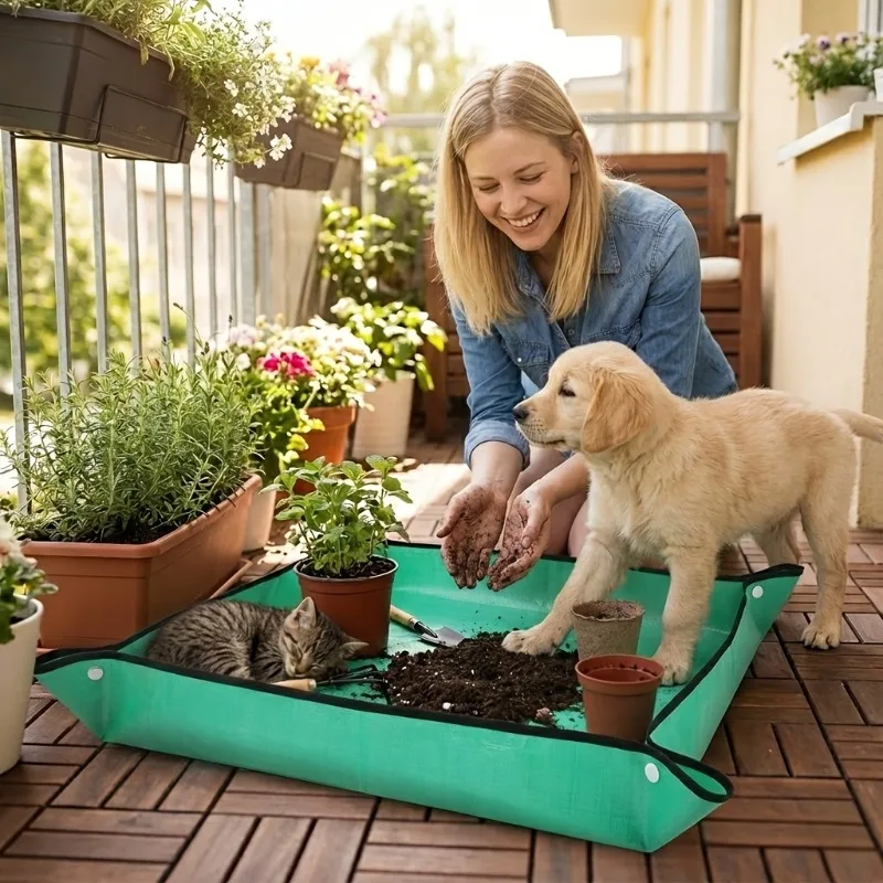 tapete-para-jardinagem-domestica-ideal-para-troca-de-vasos-em-varandas-e-mistura-de-terra-jogos-interativos-para-pais-e-filhos-limpeza-e-cuidados-com-animais-de-estimacao