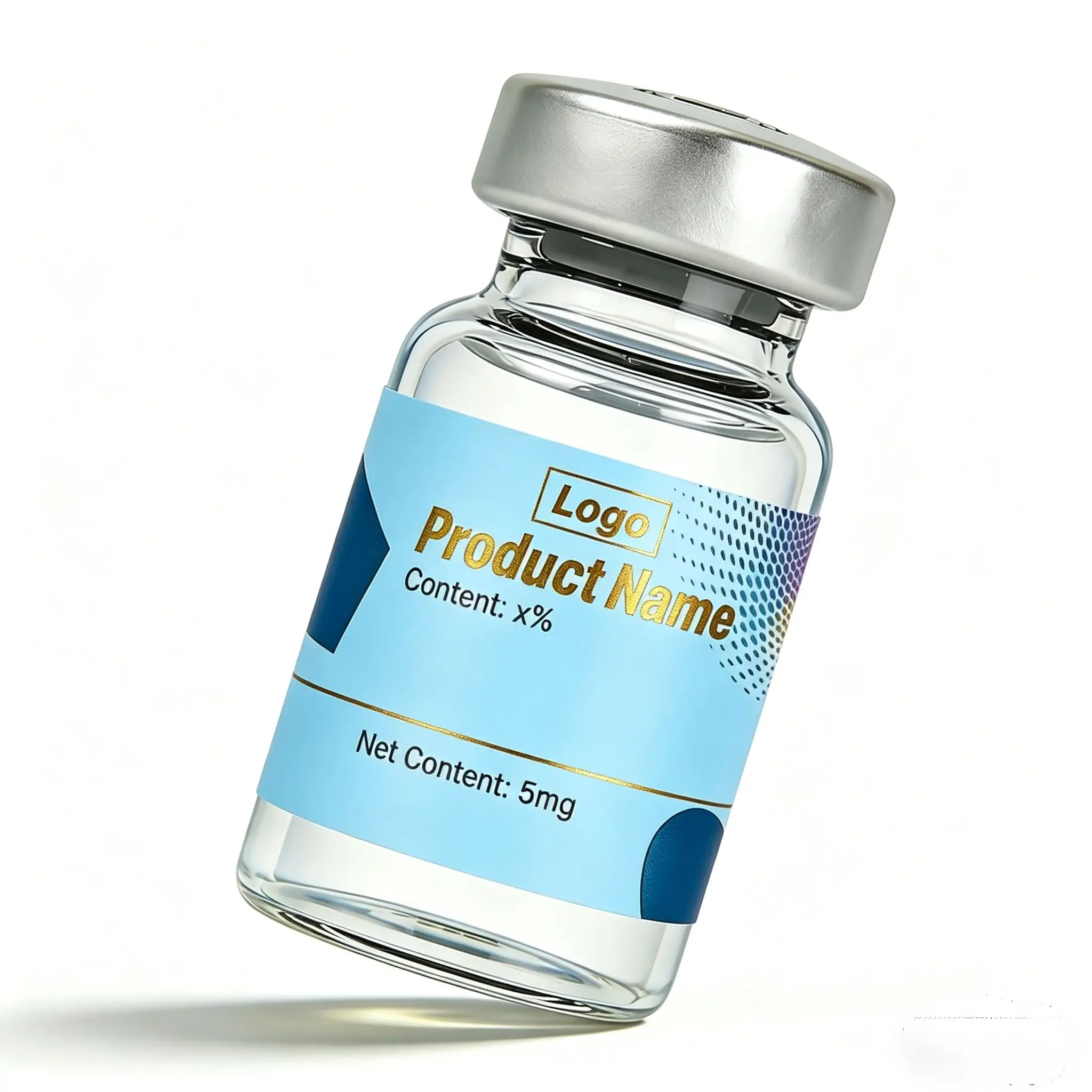 HD Waterproof Peptide Stickers for 3ml 5ml 10ml Vials,Custom Supplement Packaging Labels