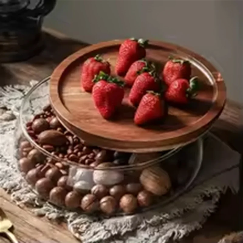 MOPHE-Récipient de vidro transparente de grau alimentício frasco de armazenamento de vidro para frutas, doces-palhetes com tampa hermética