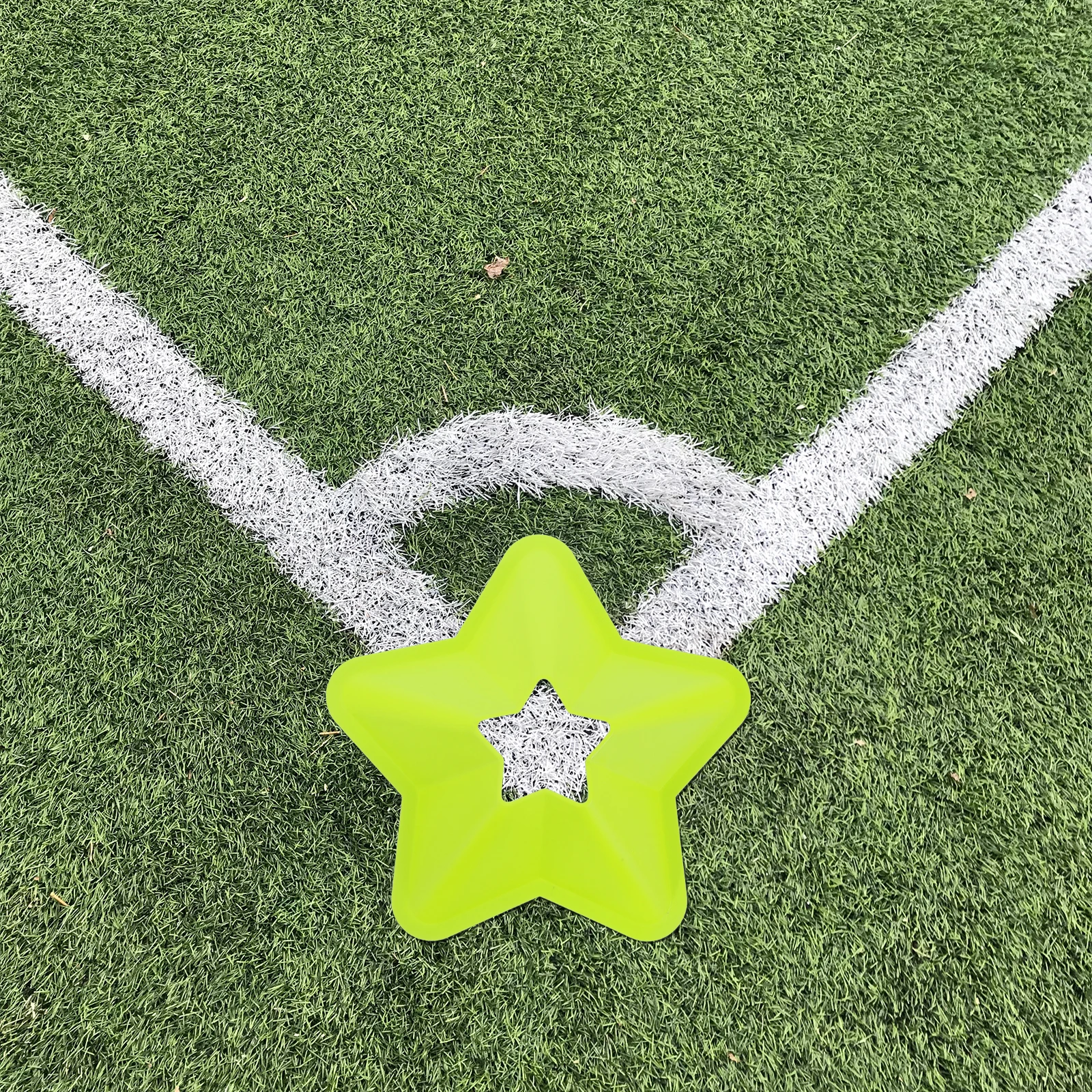 

5Pcs Bright Soccer Training Sign Plates Durable Pe Material Portable Football Training Discs Football Kit Soccer Kit