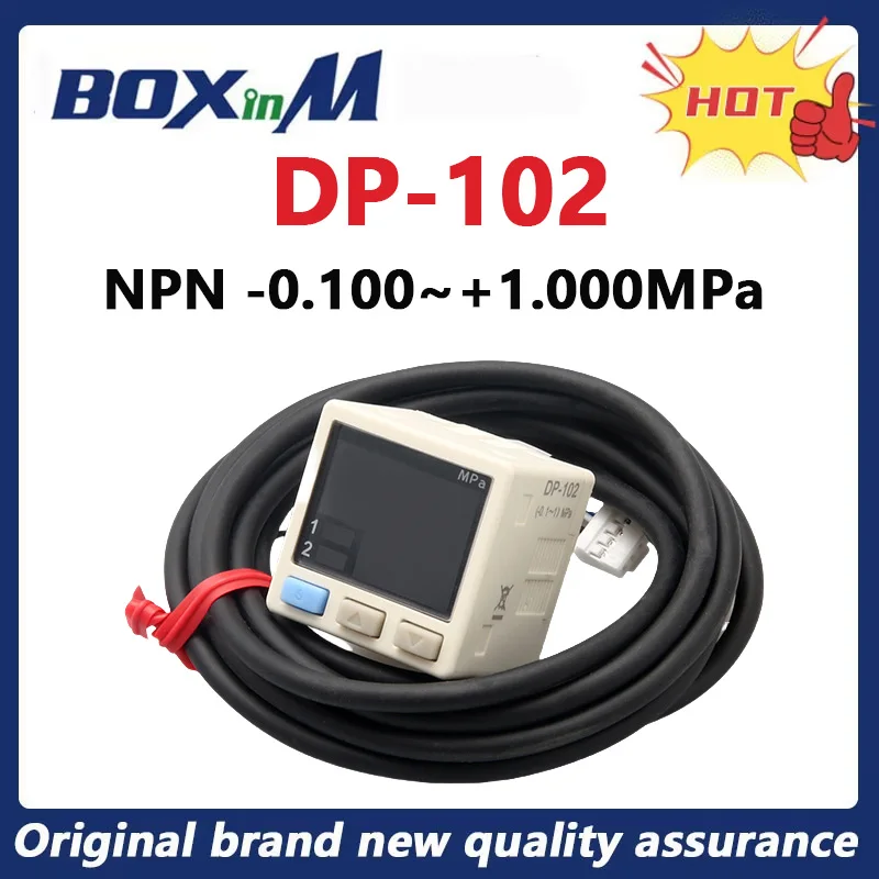 

100% новый оригинальный манометр DP-102 Цифровой вакуумный датчик отрицательного давления