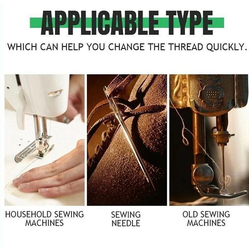 50/100pcs Mini Sewing Machine Needle Threader With Hook Plastic Stitch Insertion Tool Elderly Quick Automatic Changer Accessoriy image 4