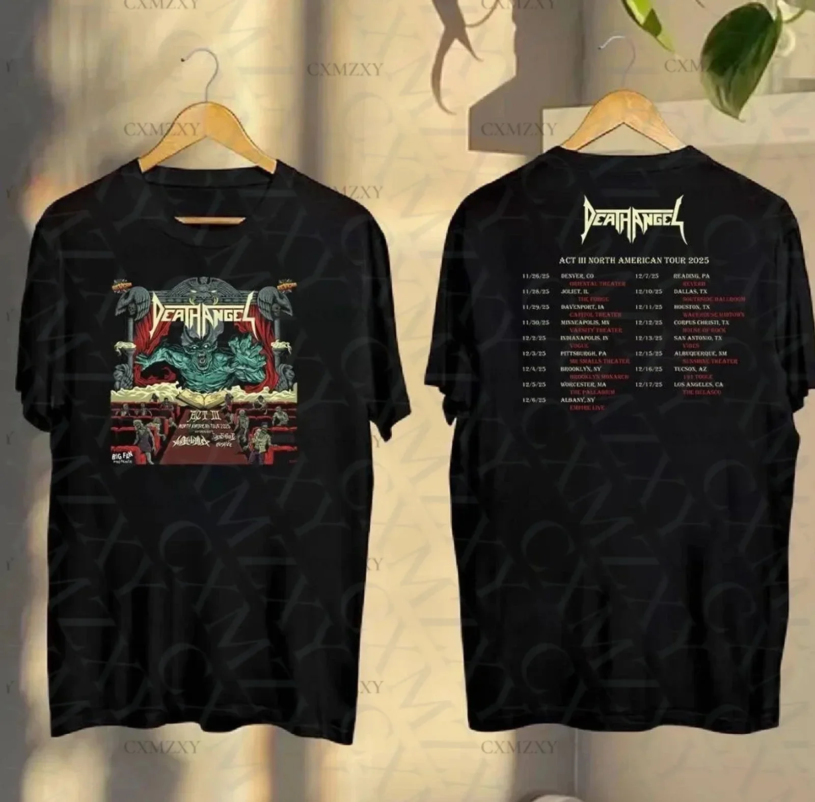 

Death Angel Act Iii North American Tour 2025 Unisex 100% Cotton T-shirt