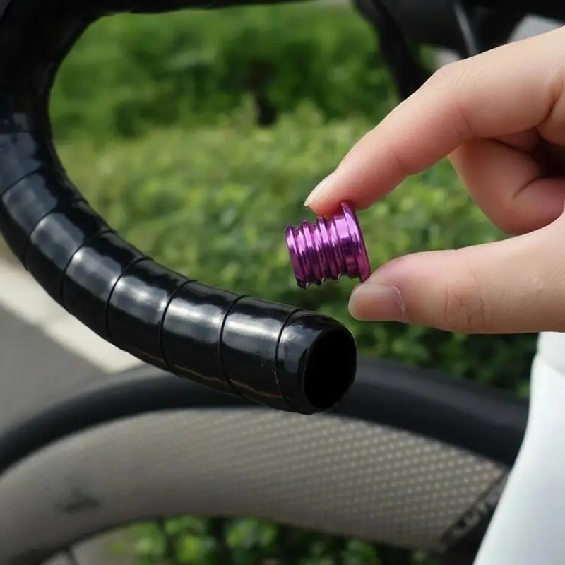 Lenkerendkappen für Fahrräder, aus Aluminiumlegierung, kratzfest, leicht, passend für 22-mm-Lenker, ideal für den täglichen Gebrauch beim Radfahren. – Detail 1